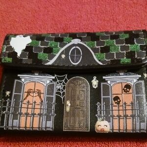 Betsey Johnson Black and Green Halloween Wallet